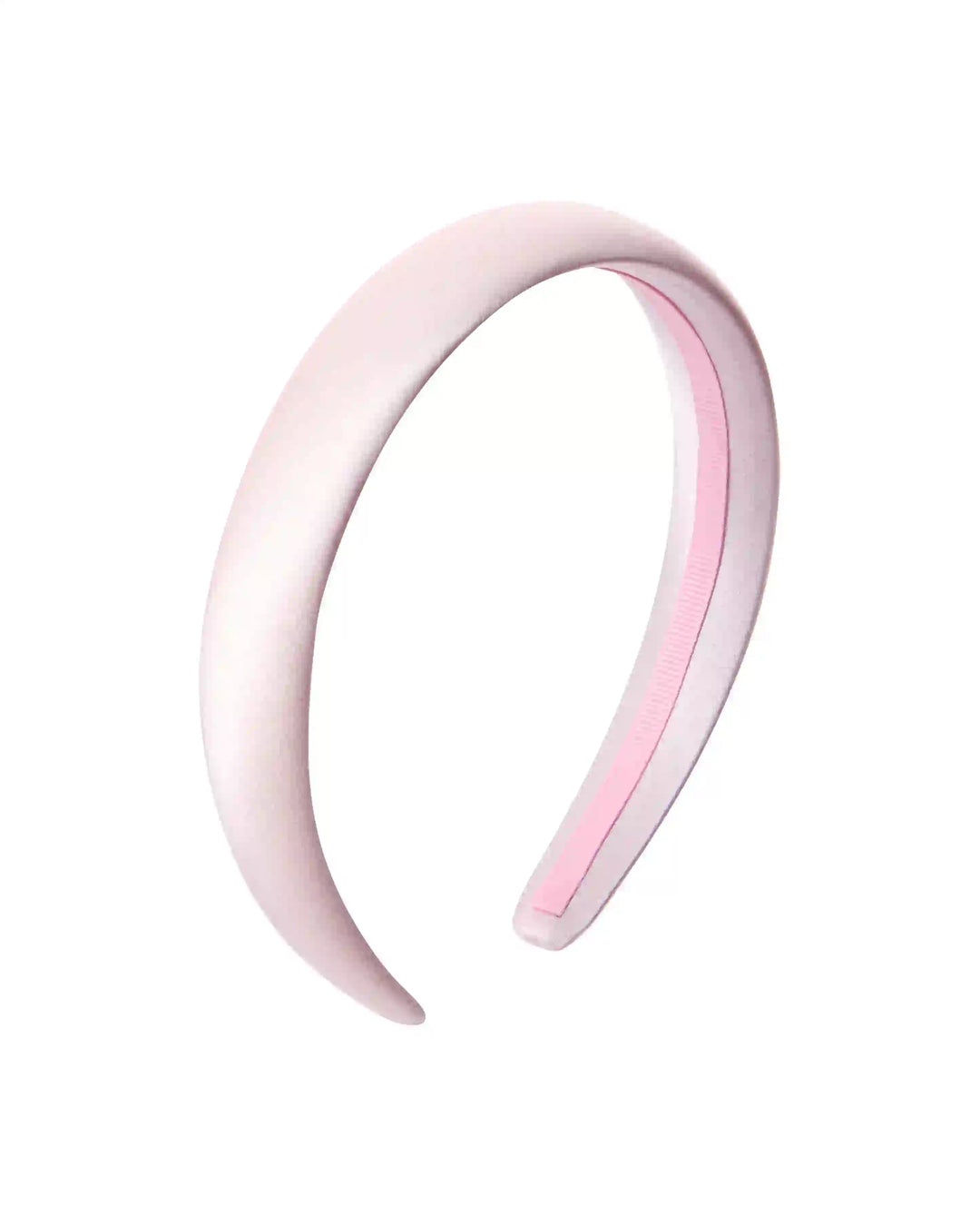 Noemi, children's headband made of pink satin