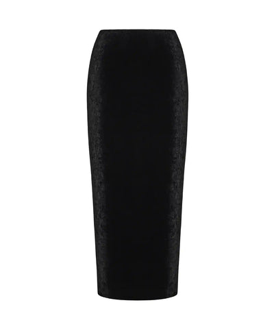 Adrianne, velvet pencil skirt
