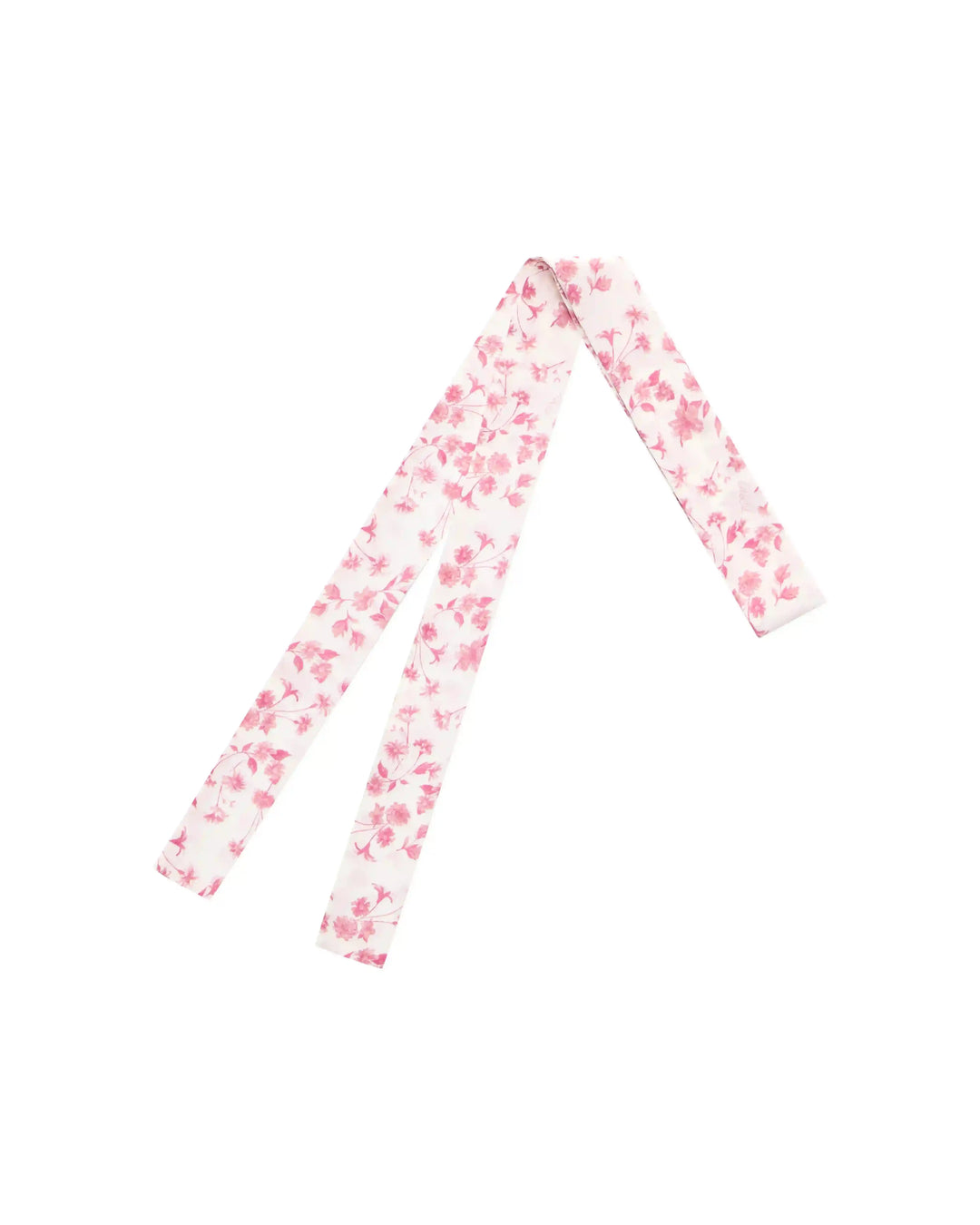 Luana, ribbon made of ivory chiffon with small light blue flowers