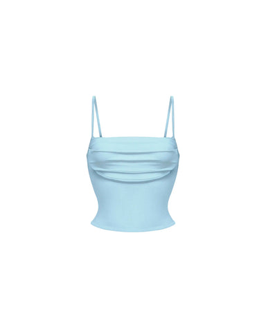 Casey, blue biflex top