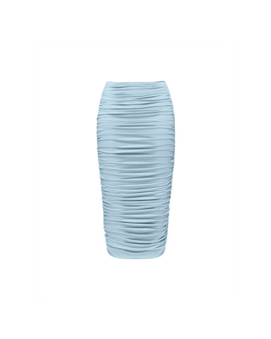 Lia midi, blue biflex midi skirt