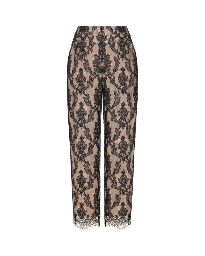 Naomi, trousers made of black lace