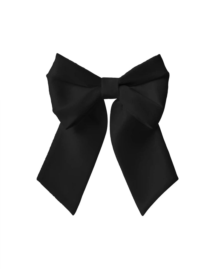 Mirella, hairclip bow made of black taffeta