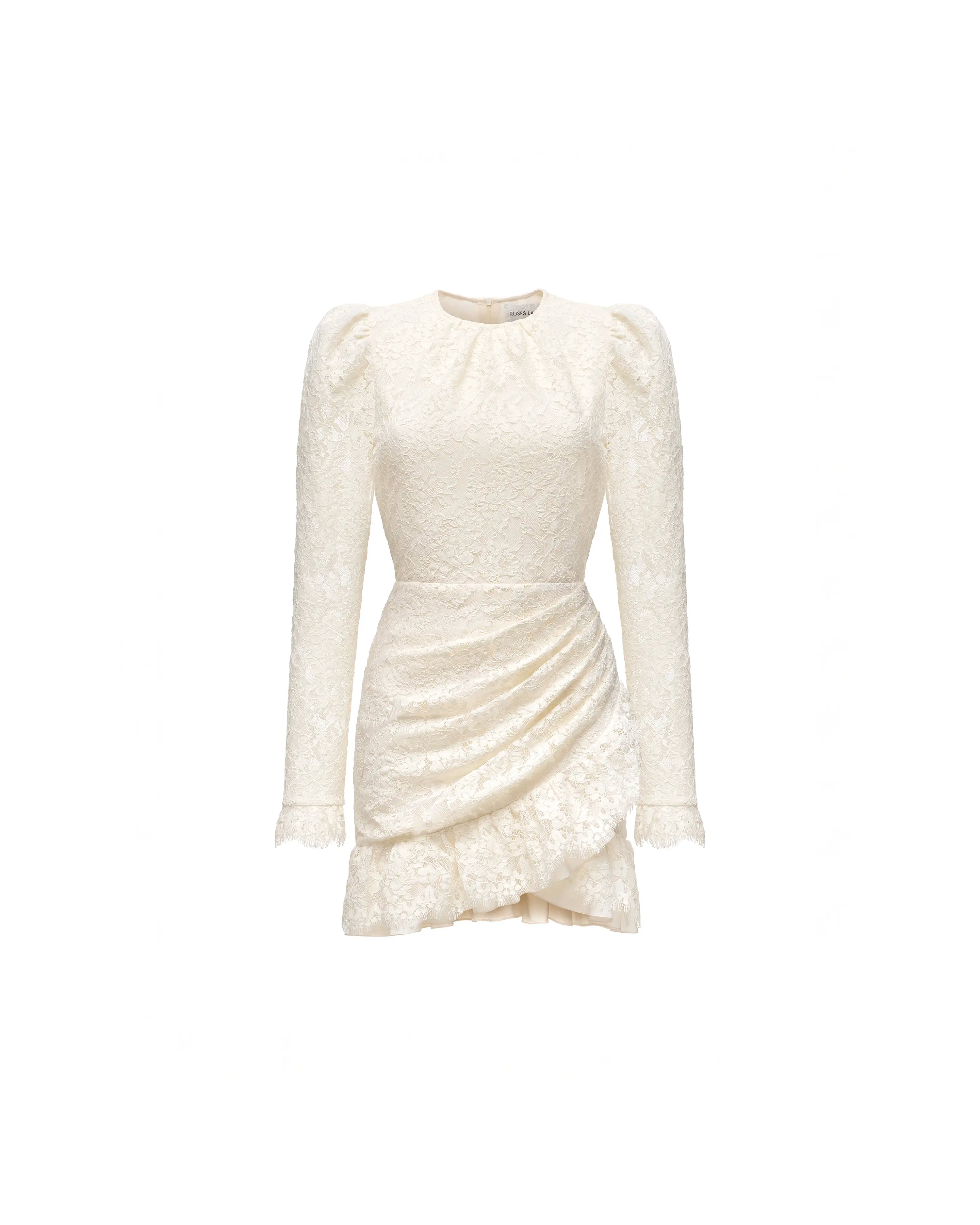 Charlotte mini, ivory lace mini dress