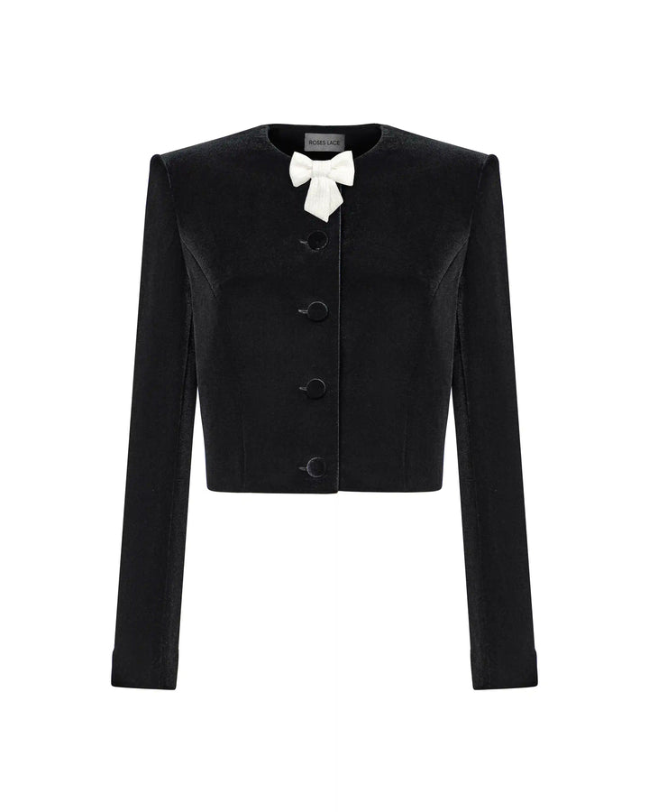 Pionella, jacket made of black velvet