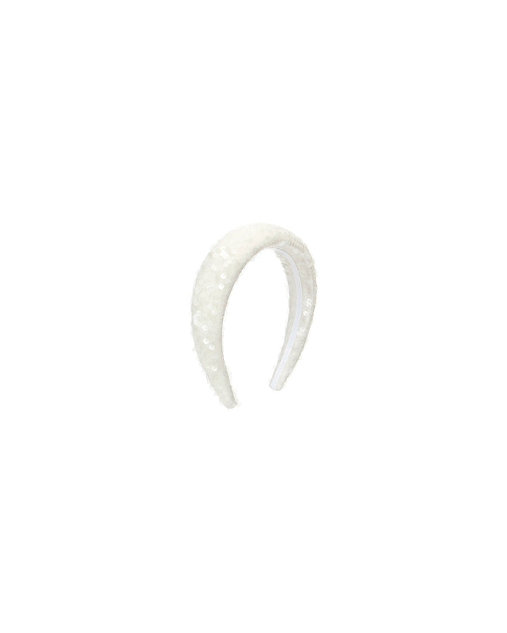 Noelia, ivory sequin headband