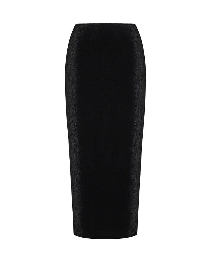 Adrianne, velvet pencil skirt
