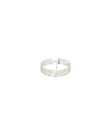 Lora, ivory lace choker