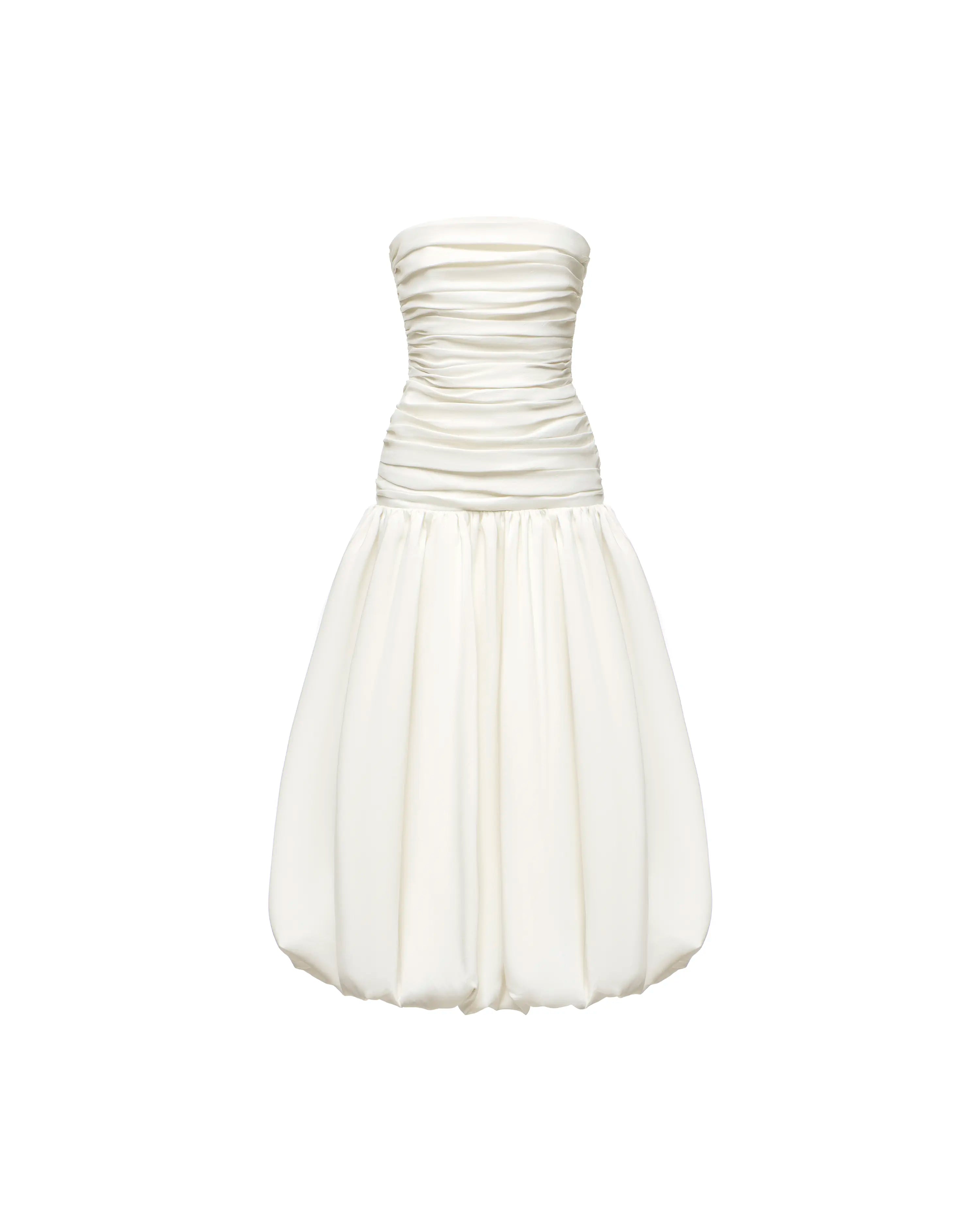 Taylor midi, ivory taffeta midi dress