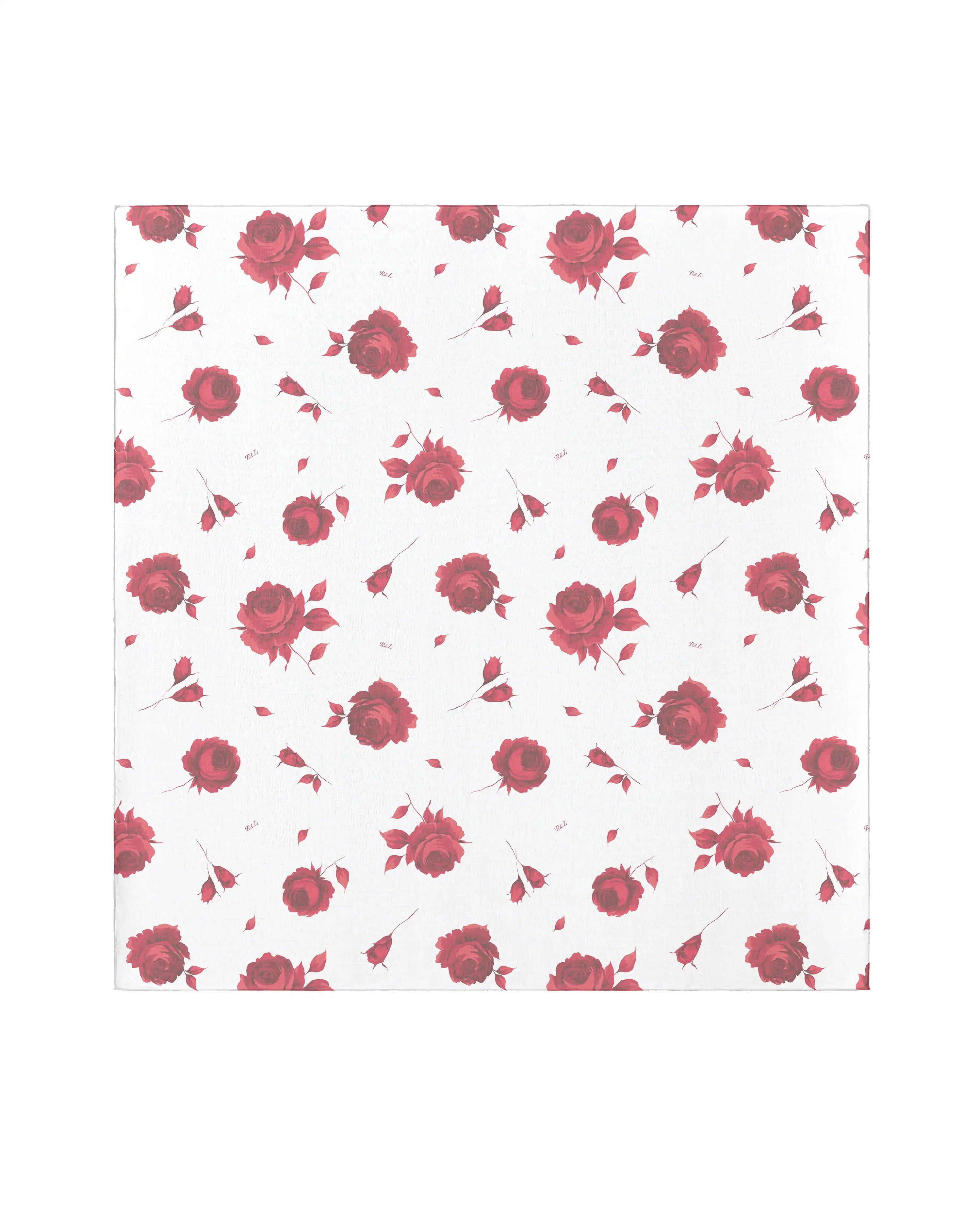 Leticia, milky chiffon scarf with a floral print