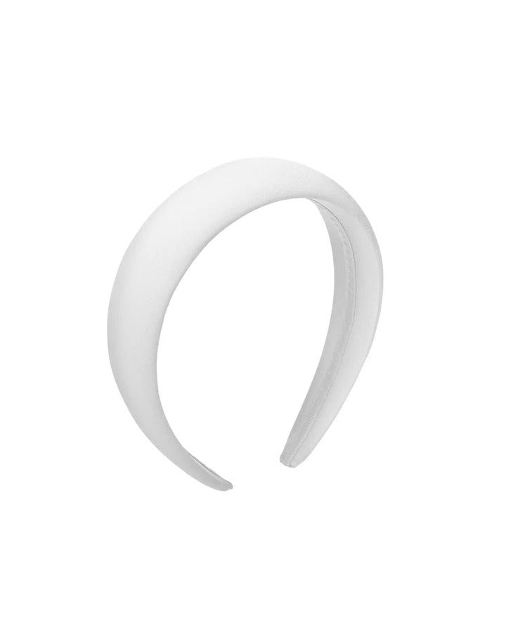 Noelia, headband made of ivory biflex