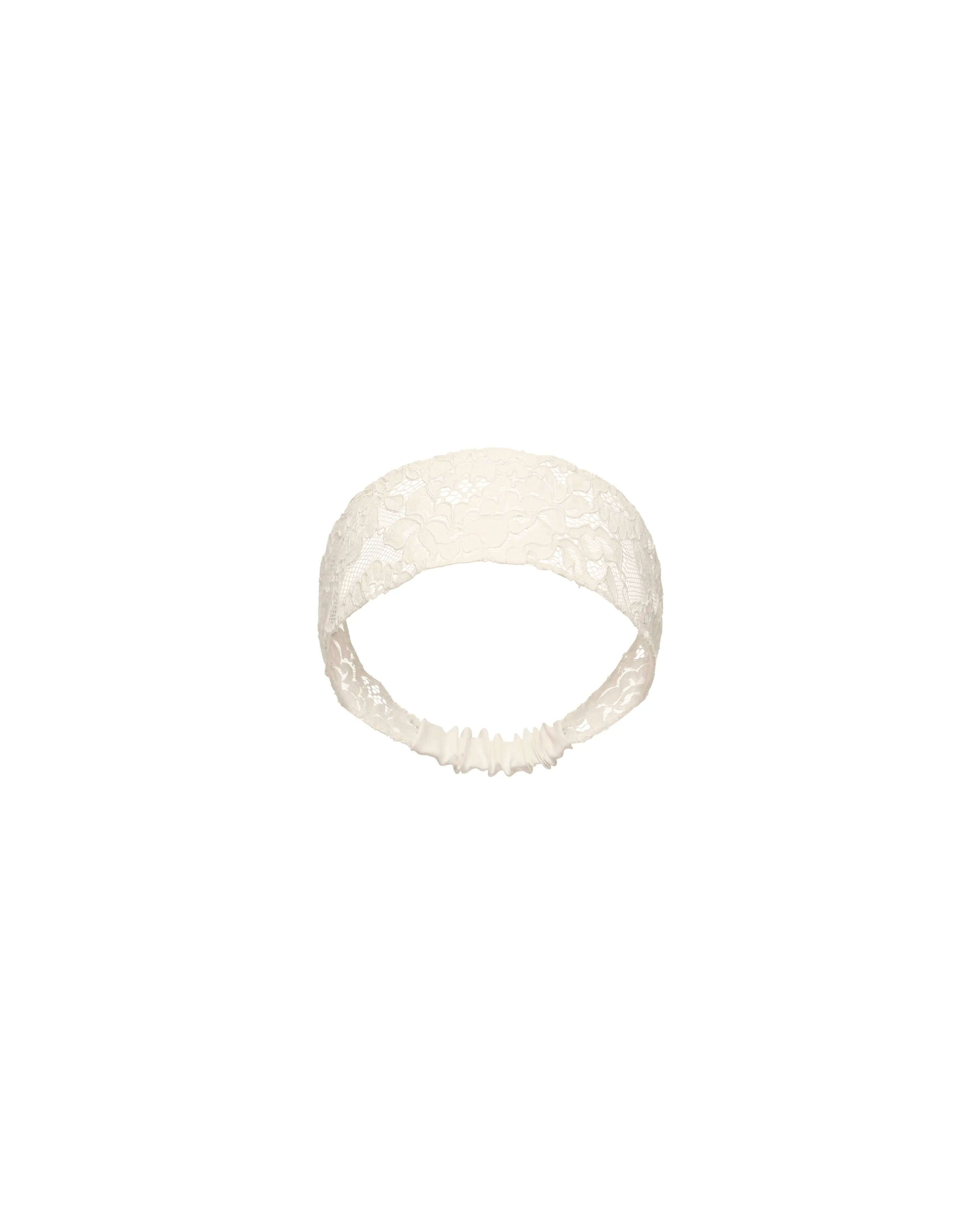 Taya, ivory lace headband