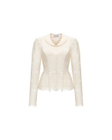 Sia, ivory lace jacket