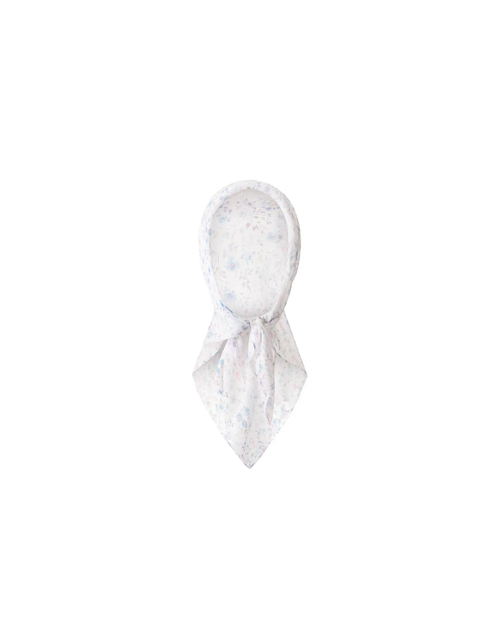 Leticia, milky chiffon headscarf with a floral print