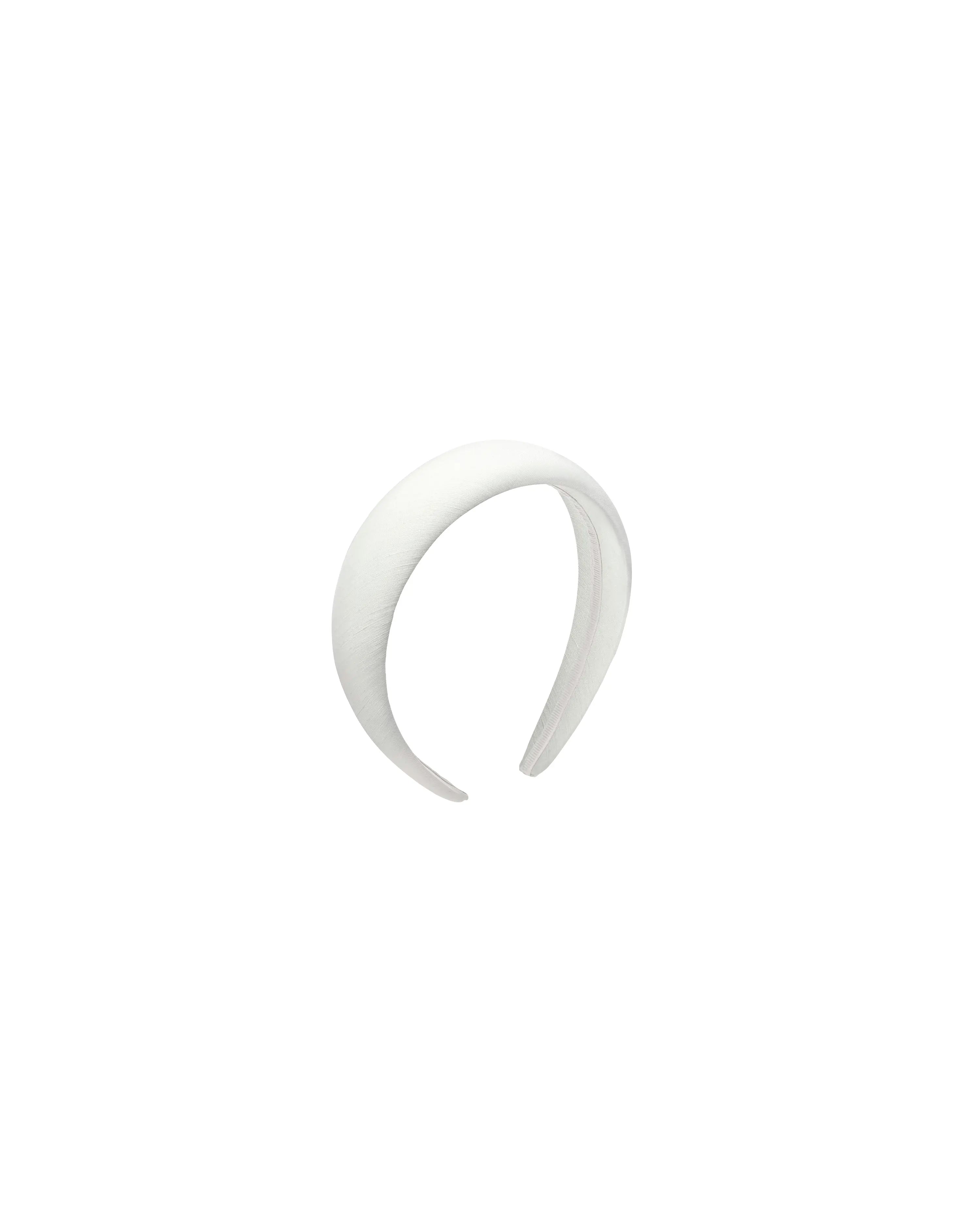 Noelia, ivory taffeta headband