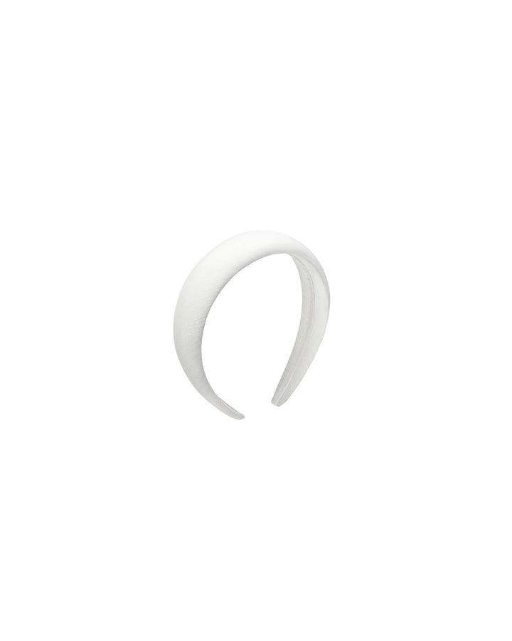 Noelia, ivory taffeta headband