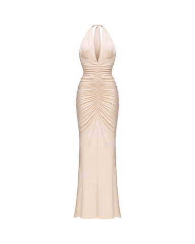Luna maxi, milky biflex maxi dress