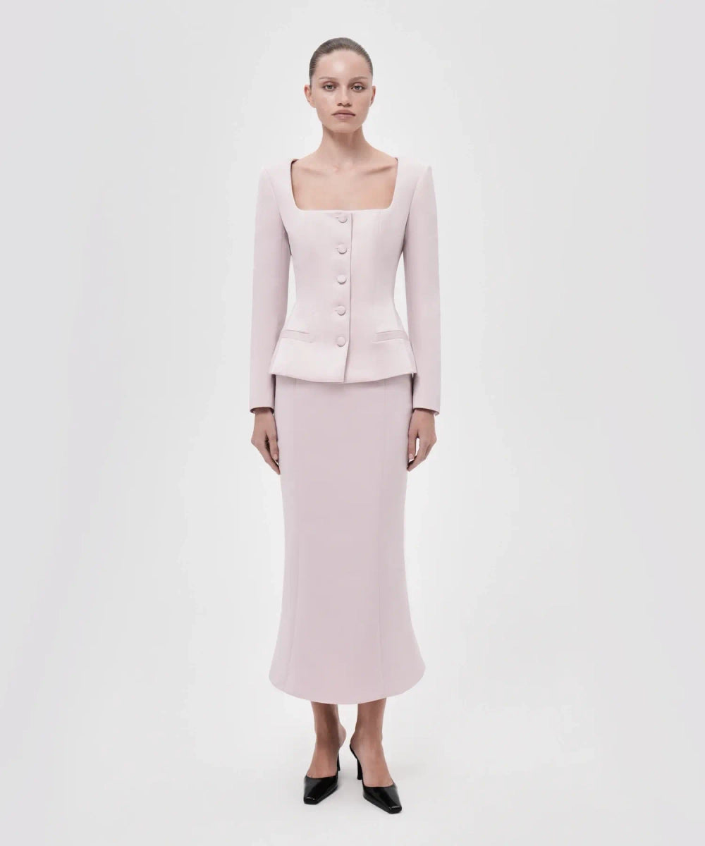 Molly midi, midi skirt made of black lace