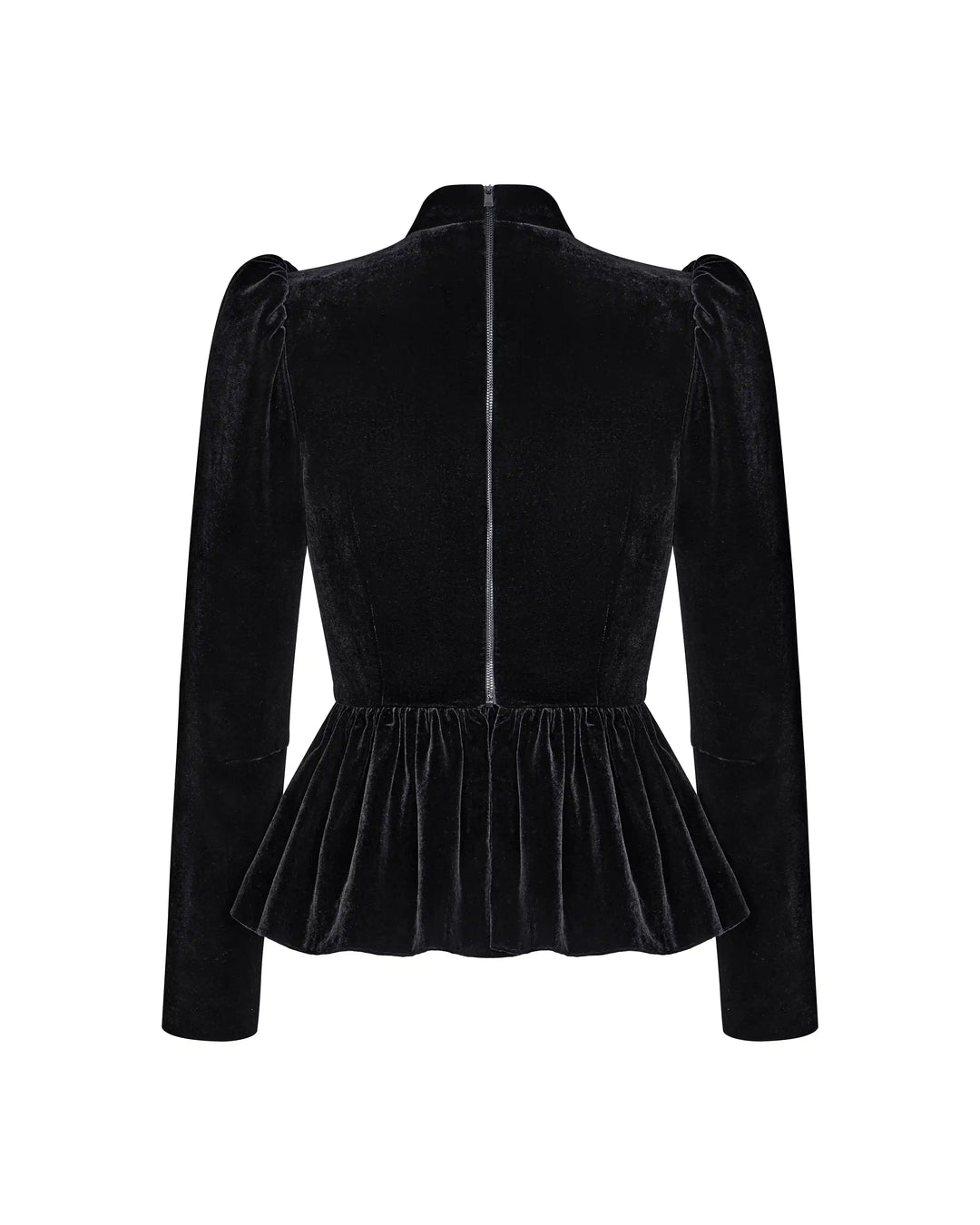 Lyra lace, blouse with a choker made of black velvet and lace