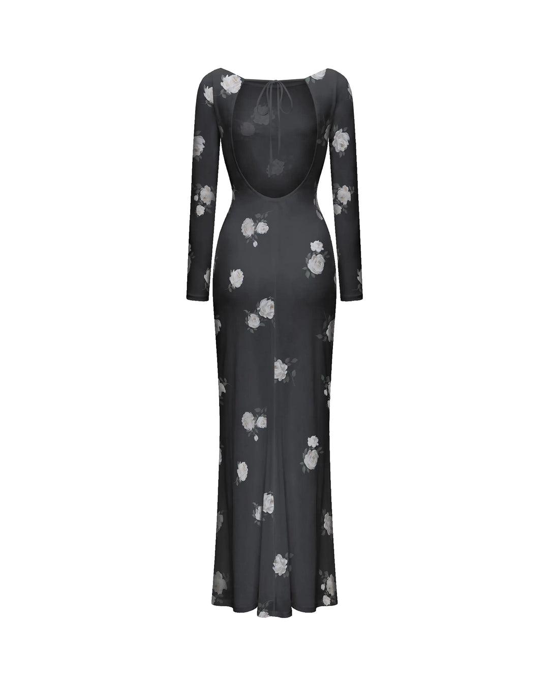 Monet maxi, milky mesh maxi dress with a floral print