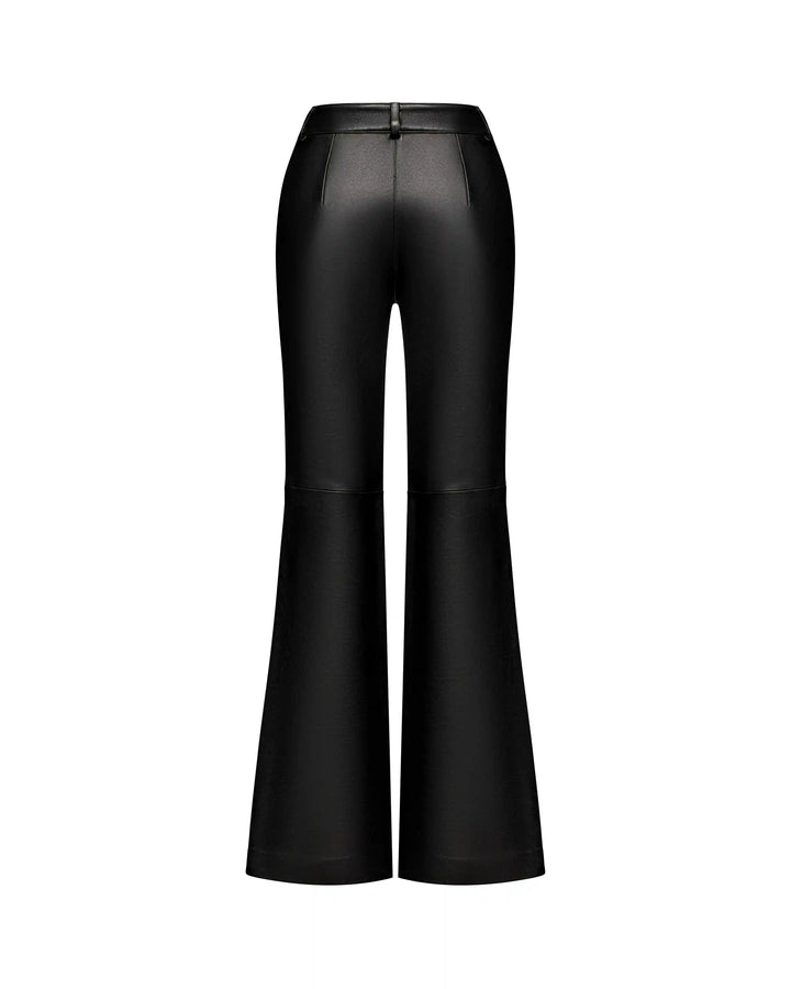 Jidi, pants made of black genuine leather