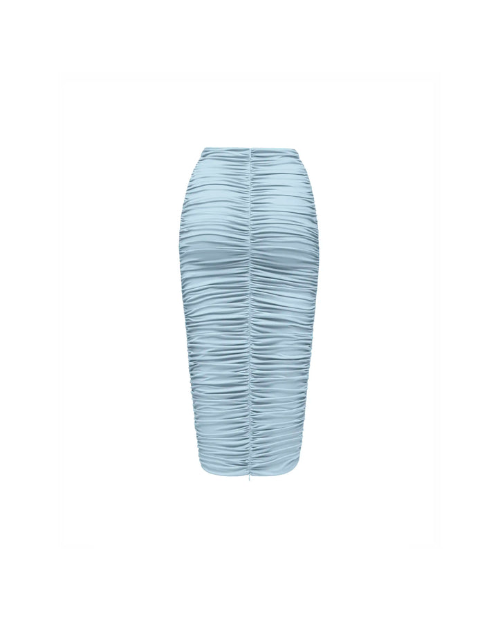 Lia midi, blue biflex midi skirt