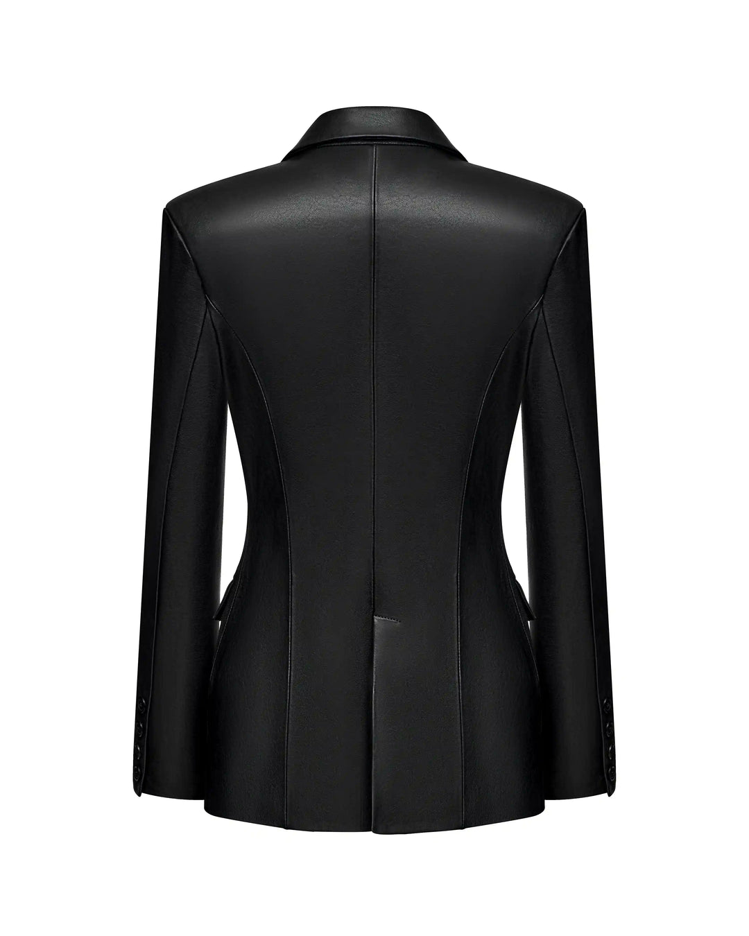 Fila, jacket made of black genuine leather