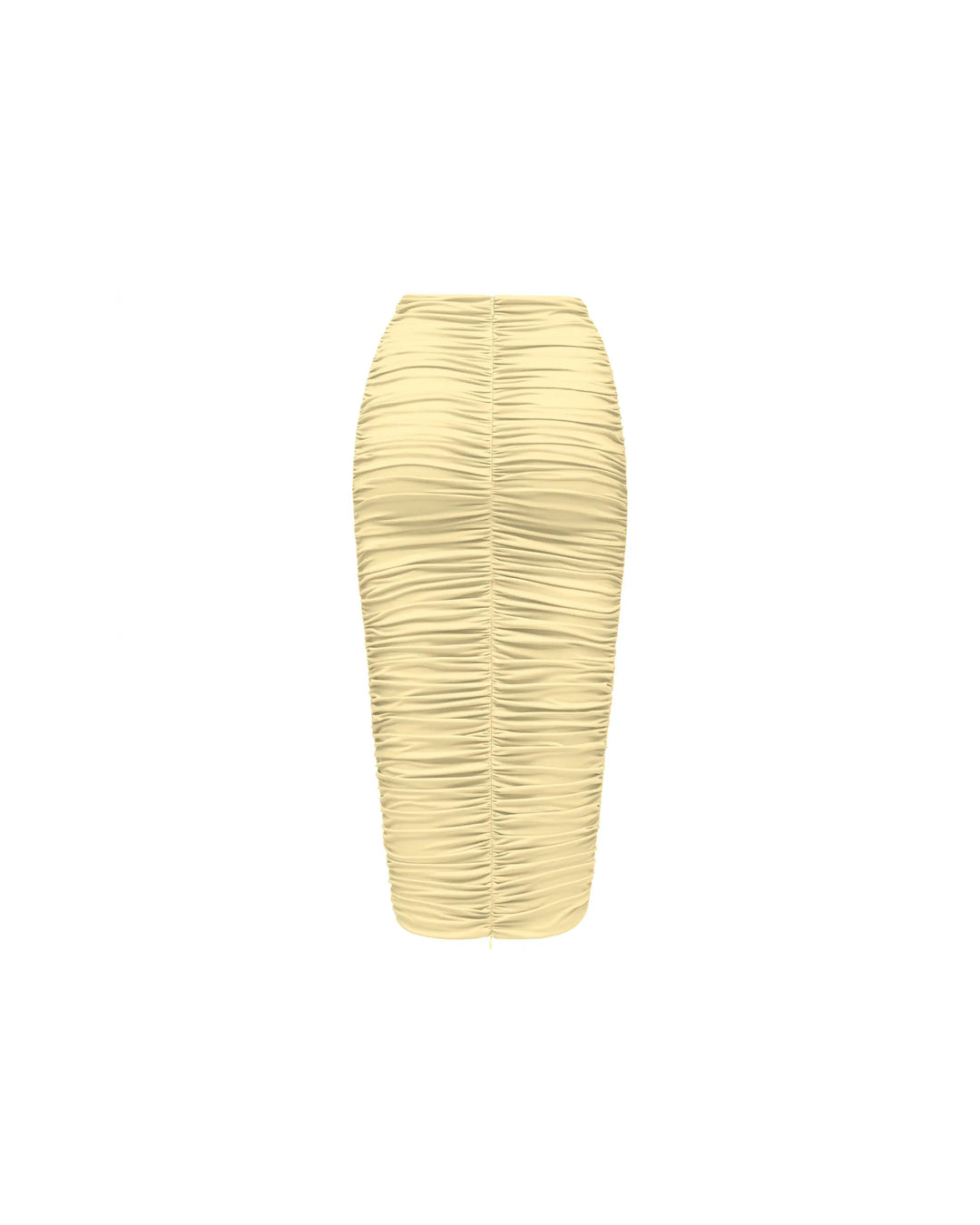 Lia midi, midi skirt in yellow biflex