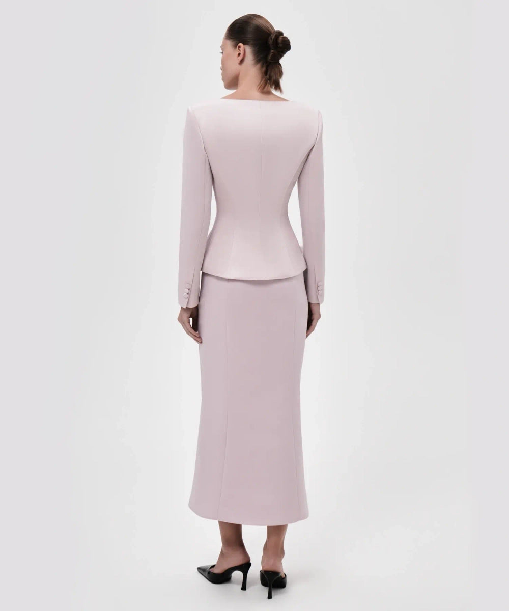 Molly midi, midi skirt made of black lace