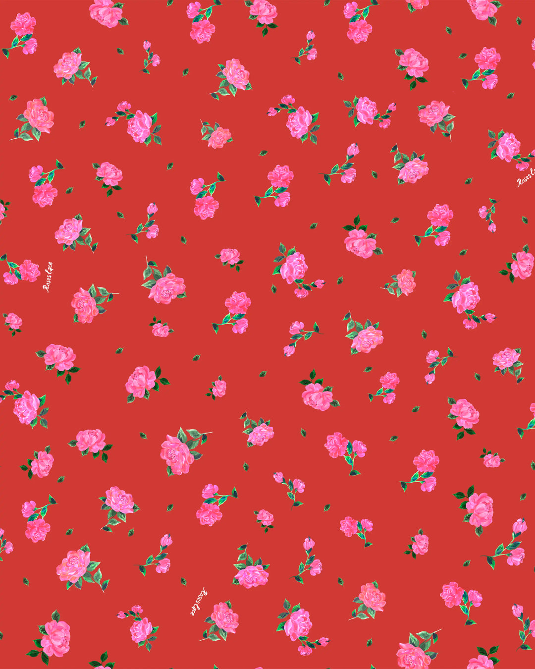 Valerie mini, red chiffon mini dress with floral print