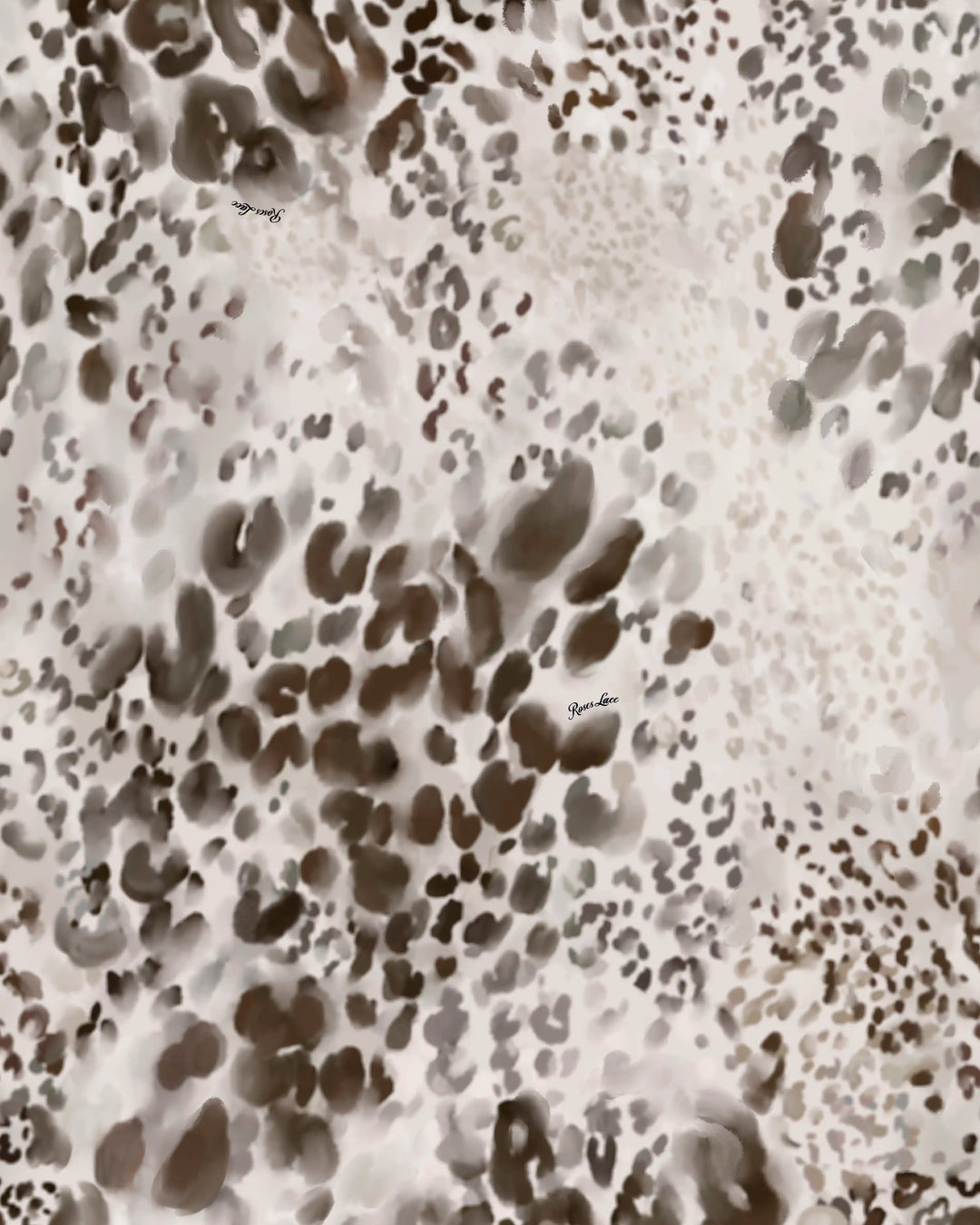 Carmelita midi, ivory chiffon midi skirt with animal print