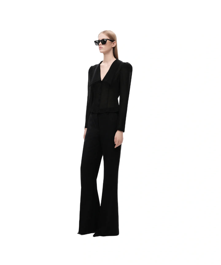 Audriana, black chiffon jacket