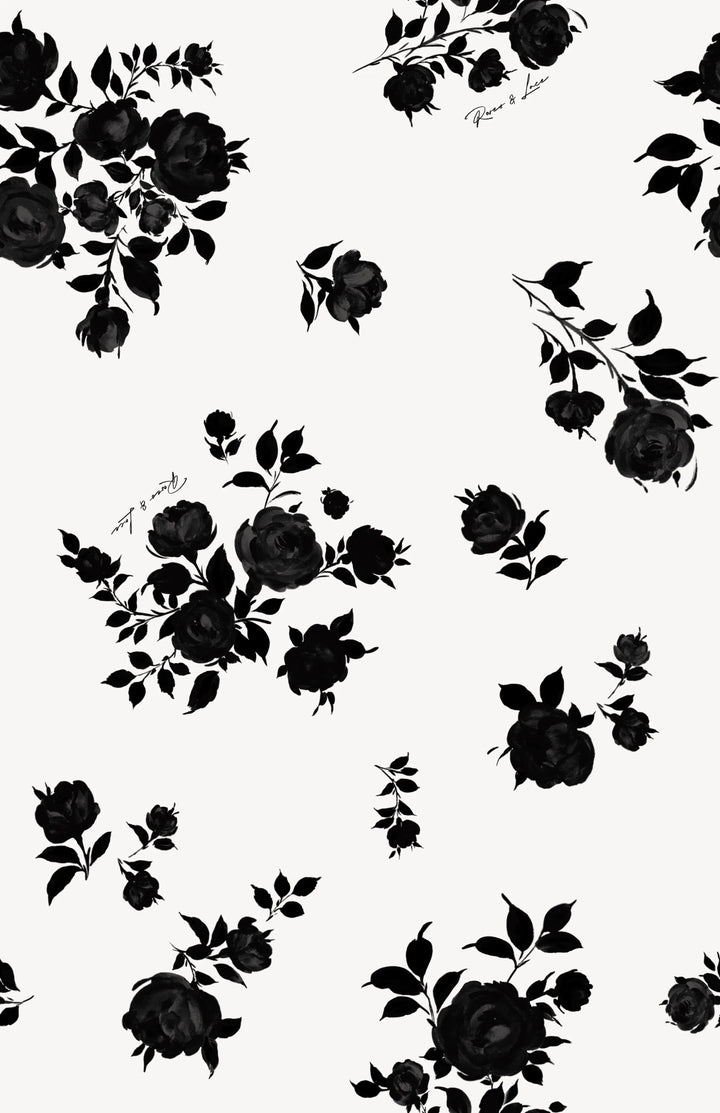 Macy mini, milky crepe de chine mini dress with floral print