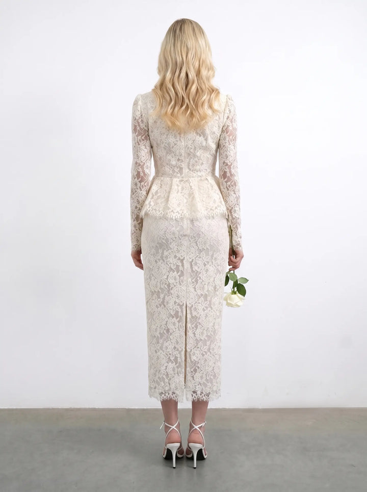 Sia, ivory lace jacket