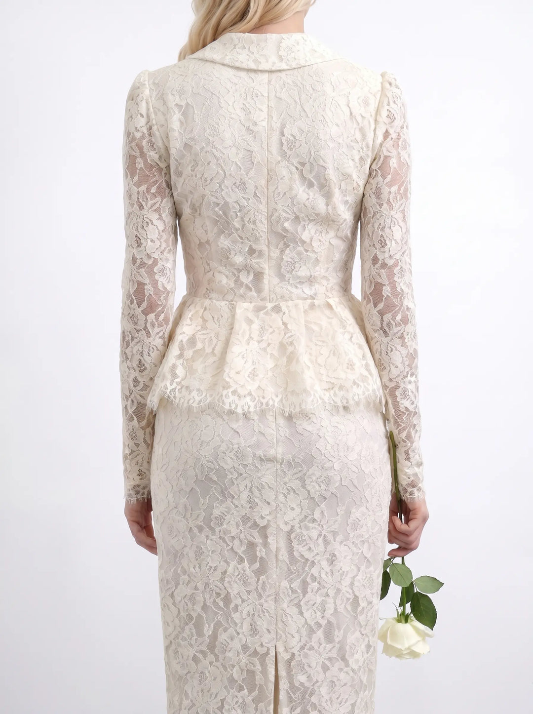 Sia, ivory lace jacket