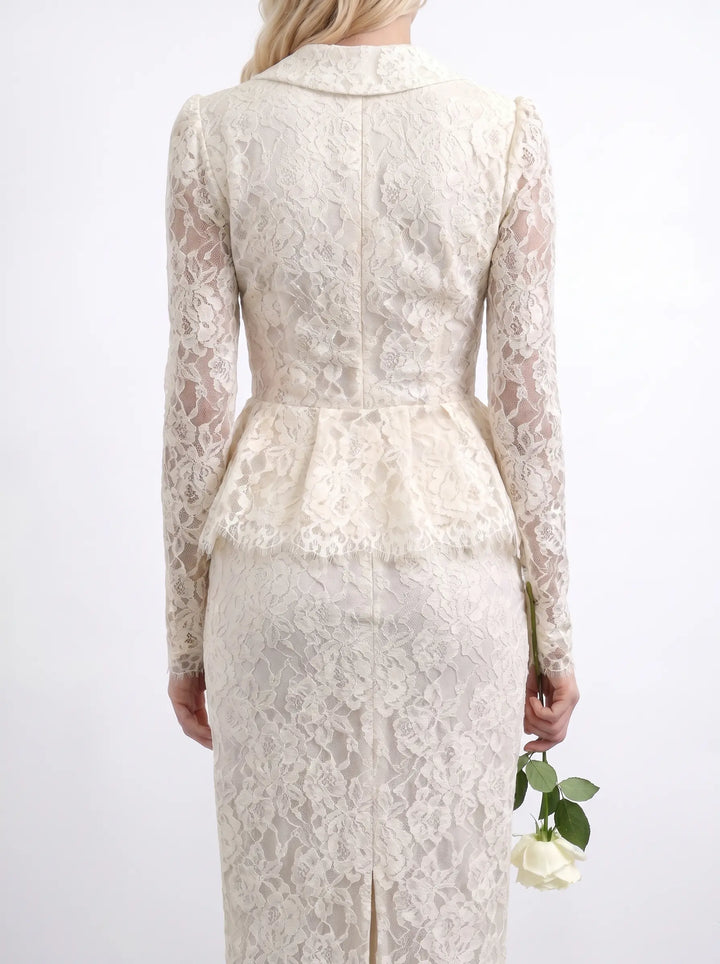 Sia, ivory lace jacket