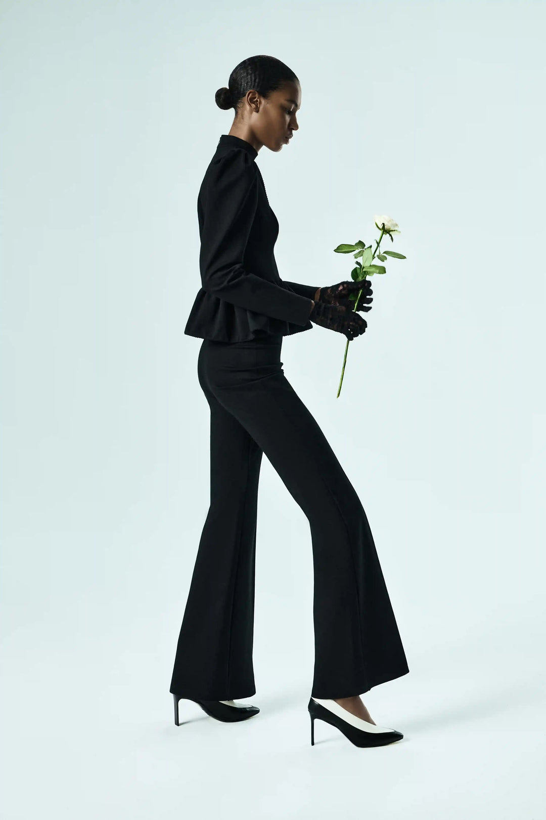 Juliana, pants made of black jersey