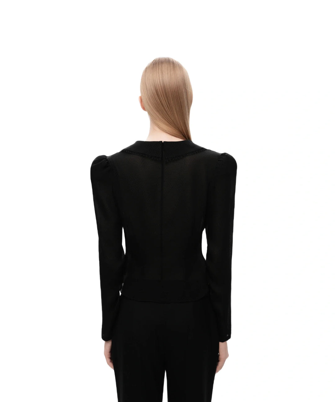 Audriana, black chiffon jacket
