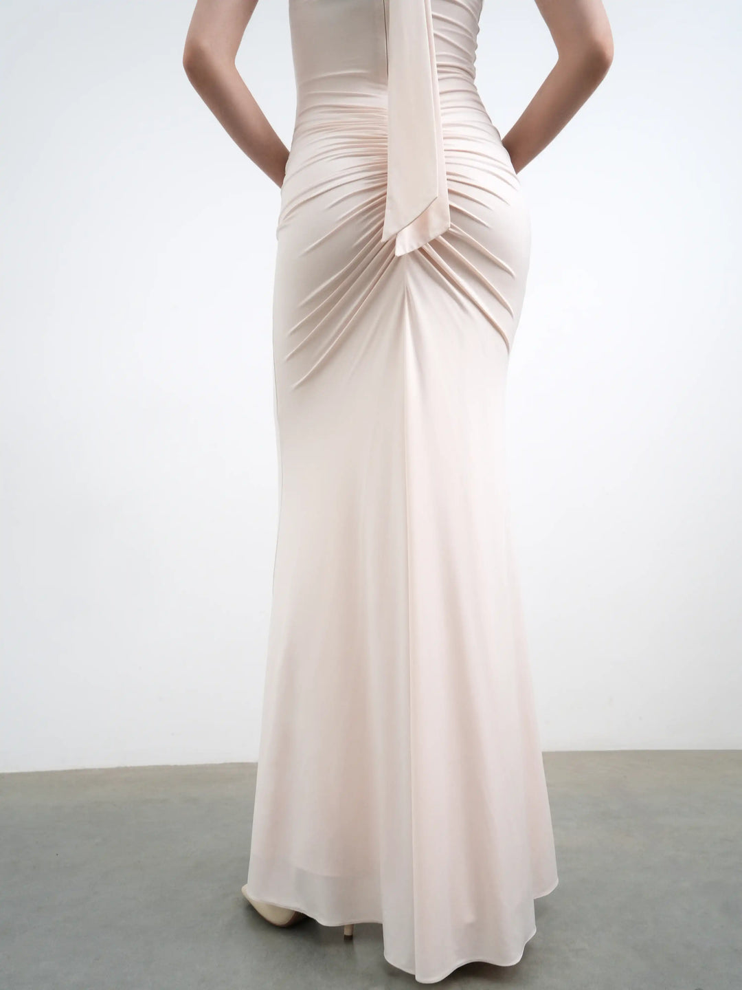 Luna maxi, milky biflex maxi dress