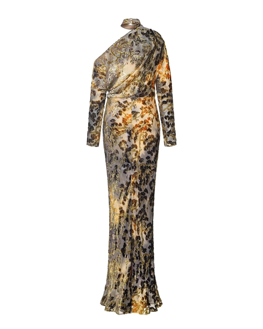 Anika maxi, maxi dress made of devore velvet