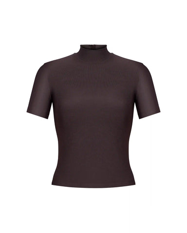 Billie, top made of chocolate mesh