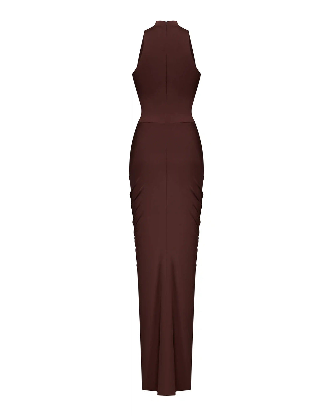 Ivy, maxi dress made of chocolate biflex