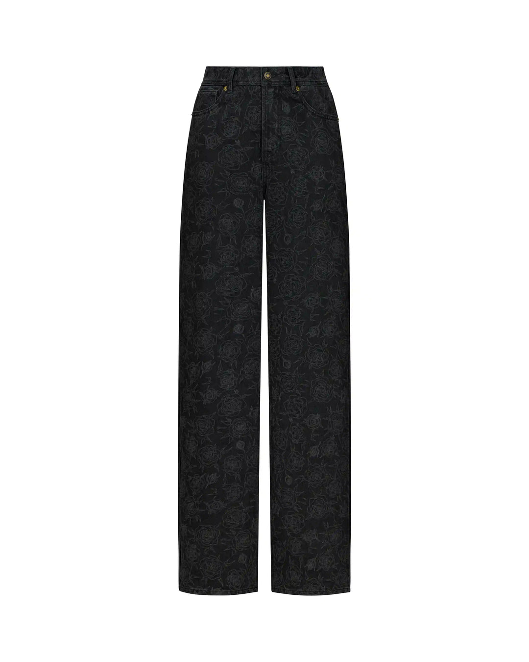 Zia-Alice, jeans set made of cotton with floral print